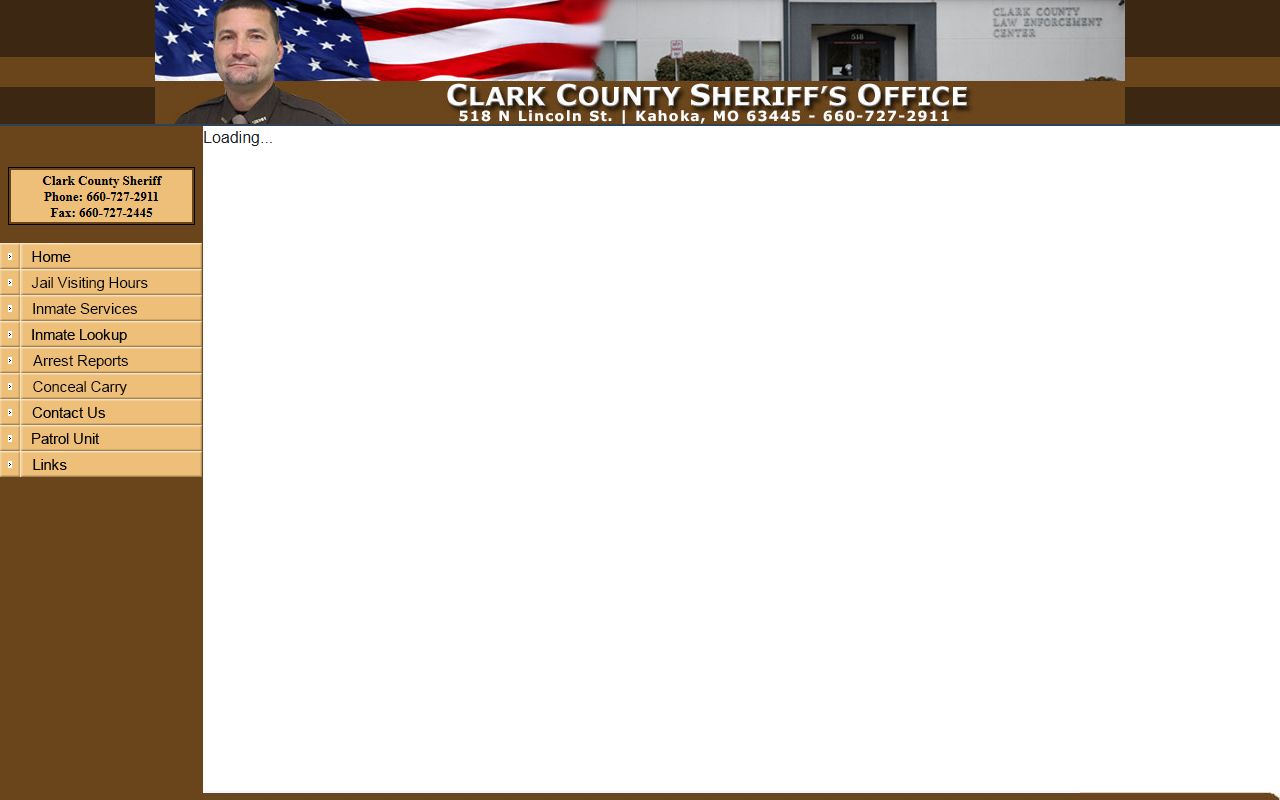 Knox County inmate population Clark County JailTracker roster frame
